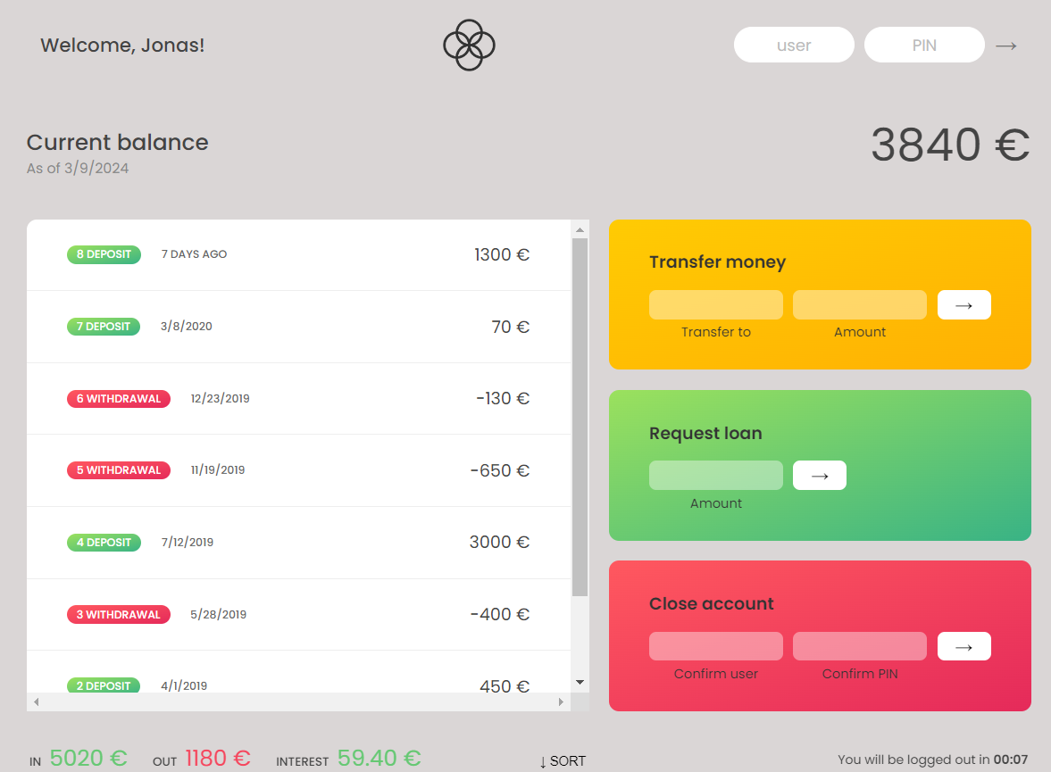 Mapty web app