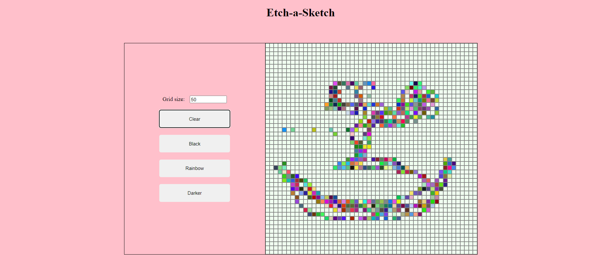 Etch-a-Sketch web app
