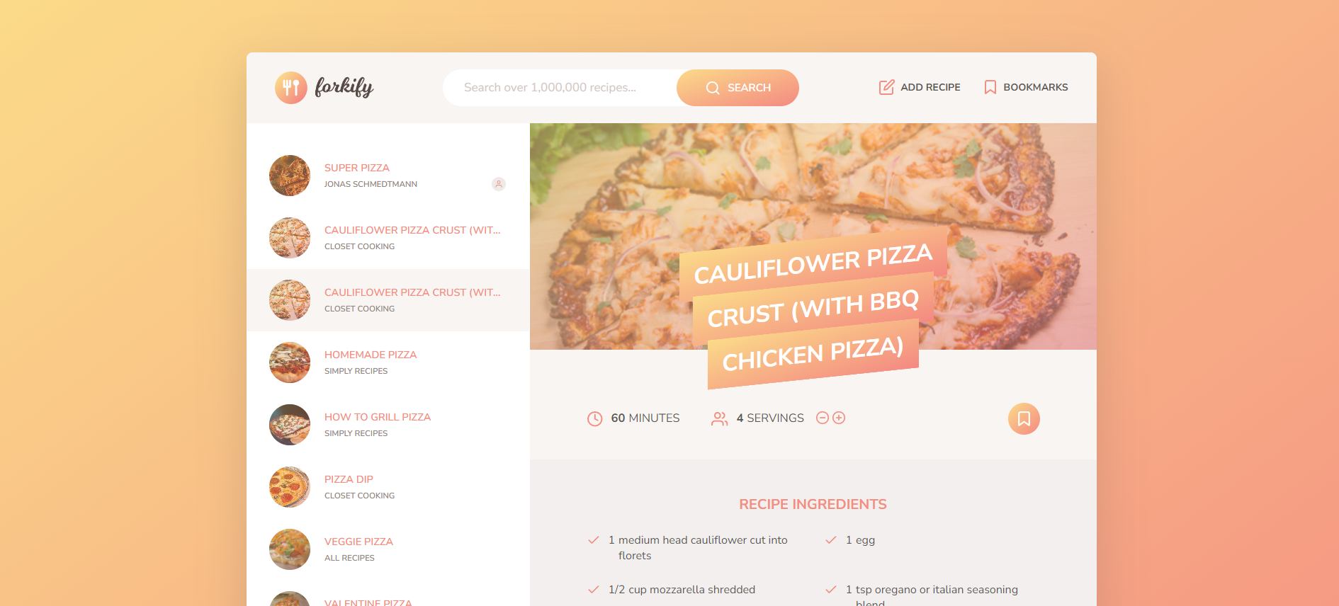 Forkify web app